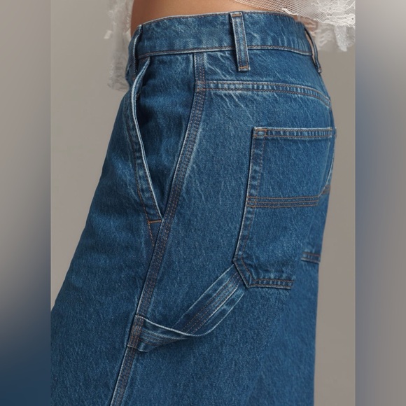 Reformation Diego Mid Rise Baggy Utility Jeans 31 NWT Wide Leg Denim - Picture 4 of 7